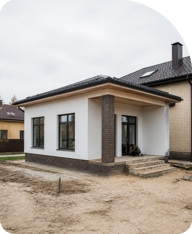 Строительство одноэтажной пристройки в Коркине от 467145 р. | РадиДОМА-Крк
