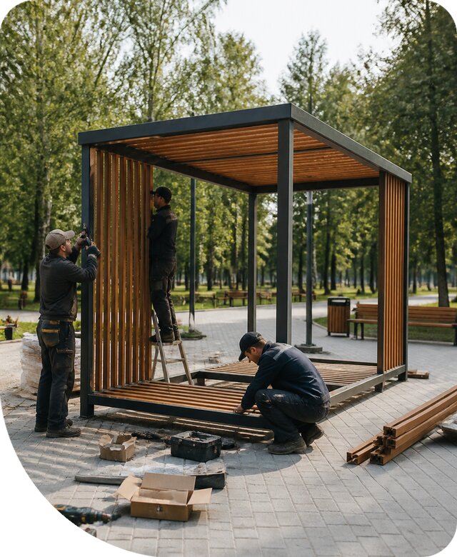 Изготовление и монтаж МАФ для парков под ключ в Коркине
